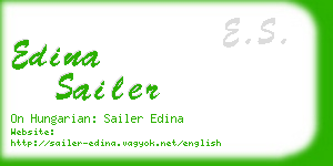 edina sailer business card